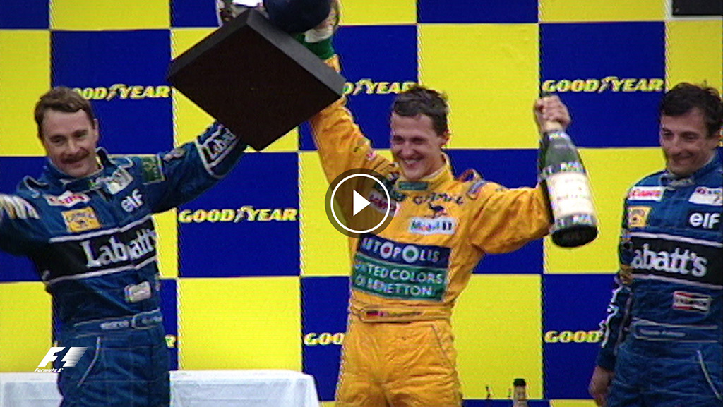 Video: První vítězství Michaela Schumachera v Belgii