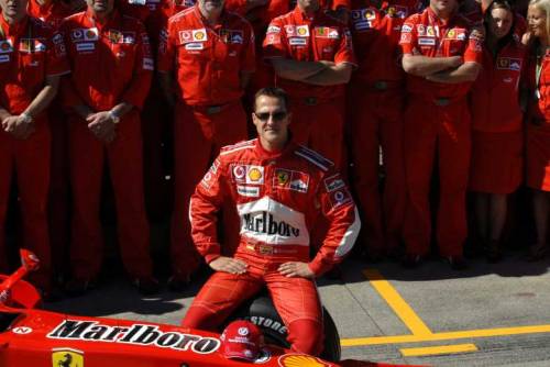 Michael Schumacher v době, kdy se těšil rekordní přízni