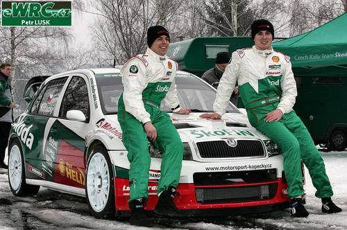 Czech rally team Škoda-Kopecký