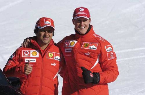 Felipe Massa (vlevo) si s Michaelem rozuměl podstatně lépe než s Fernandem
