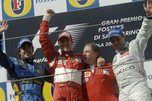 Alonso - Schumacher M. - Todt - Montoya