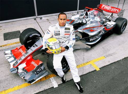 Lewis Hamilton při svém vstupu do F1 v roce 2007