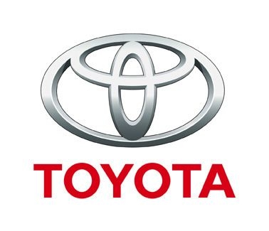 Stávající logo Toyoty je ve formátu 3D a s textem