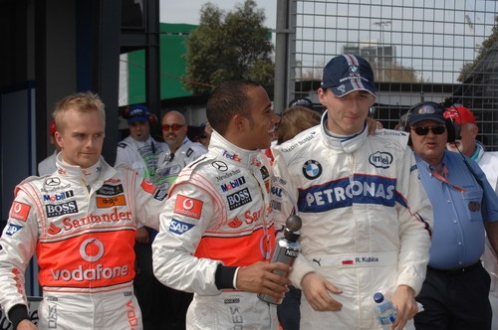 Kovalainen - Hamilton - Kubica