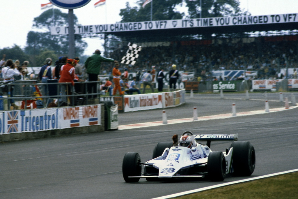 Historicky první vítězství stáje Williams - Clay Regazzoni v Silverstone 1979