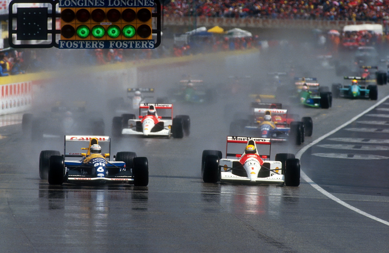 Ayrton Senna předvedl na mokru několik skvělých závodů