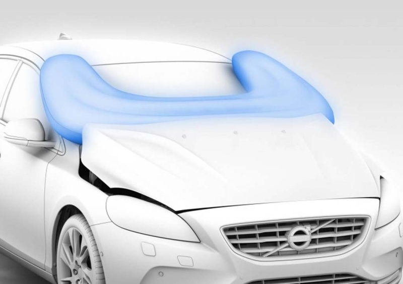 Koncept externích airbagů Volvo