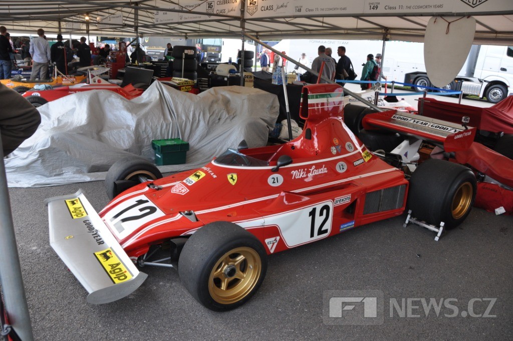 Ferrari 312B3, na němž Lauda začal svou kariéru v Maranellu