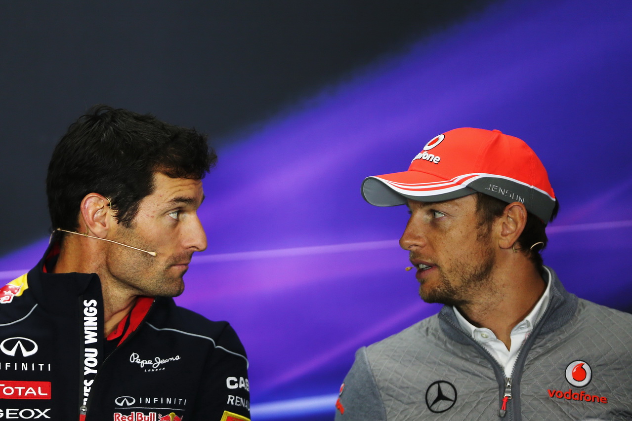 Jenson Button s Markem Webberem v době jejich společného působení v F1