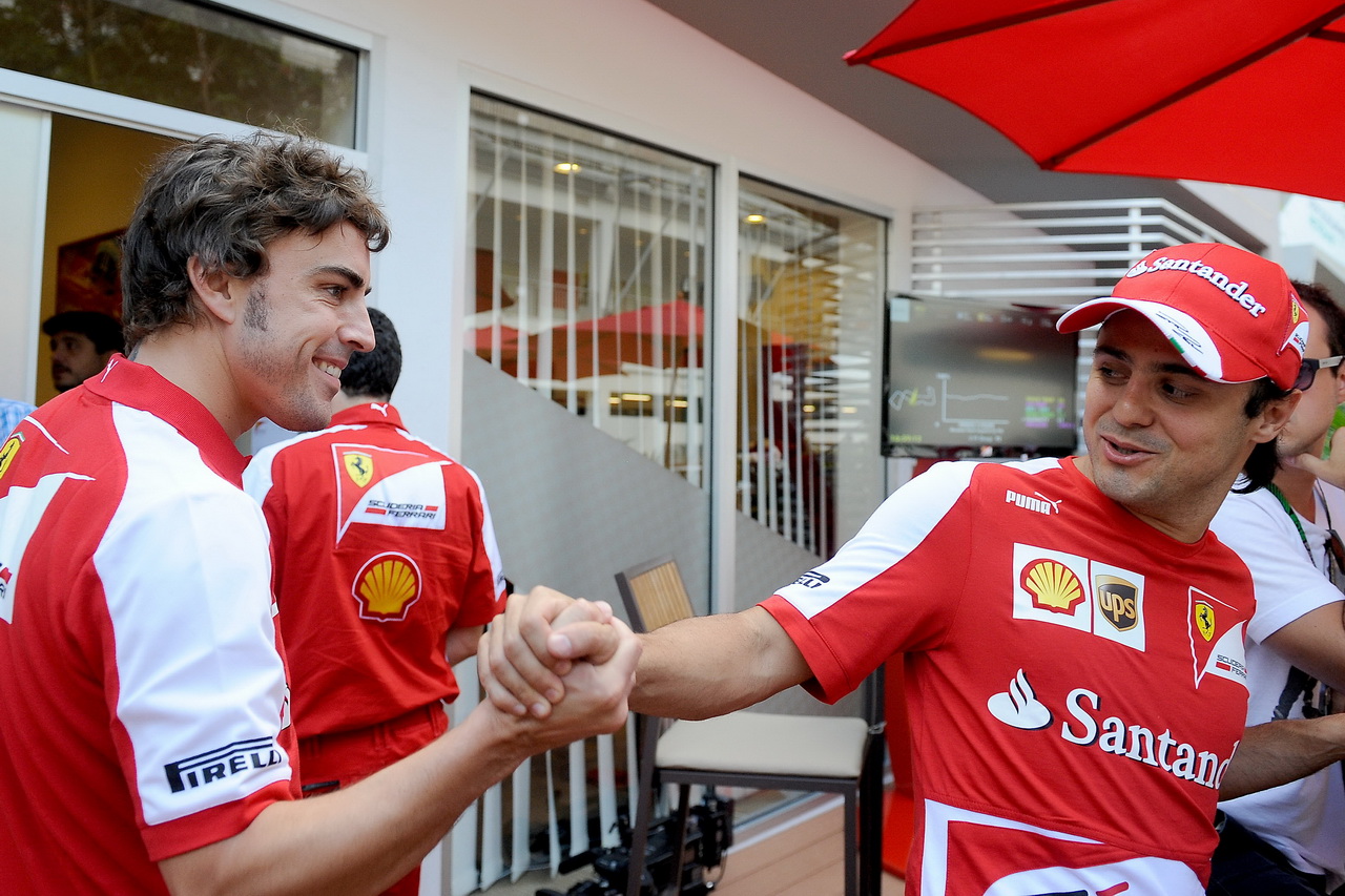 Fernando Alonso a Felipe Massa v době, kdy společně působili u Ferrari