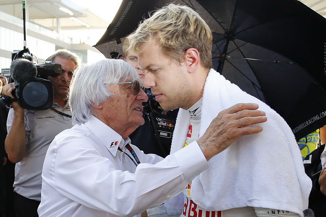 Sebastian Vettel a Bernie Ecclestone