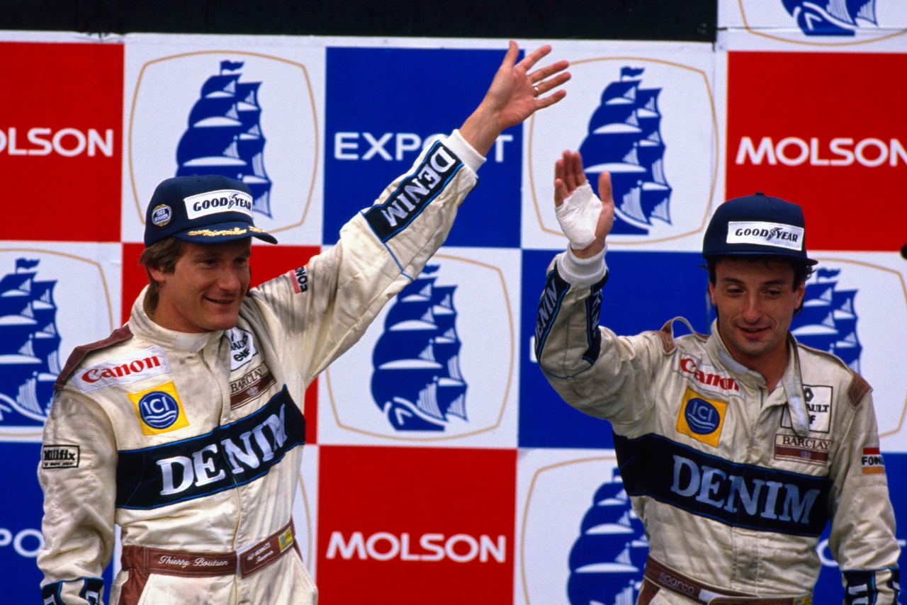 Boutsen a Patrese slaví stupně vítězů v GP Austrálie