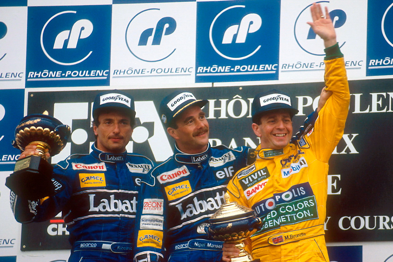 Brundle (vedle Patreseho a Mansella) si užil nejlepšé sezóny po dvou opakovaných vstupech do F1 v roce 1992
