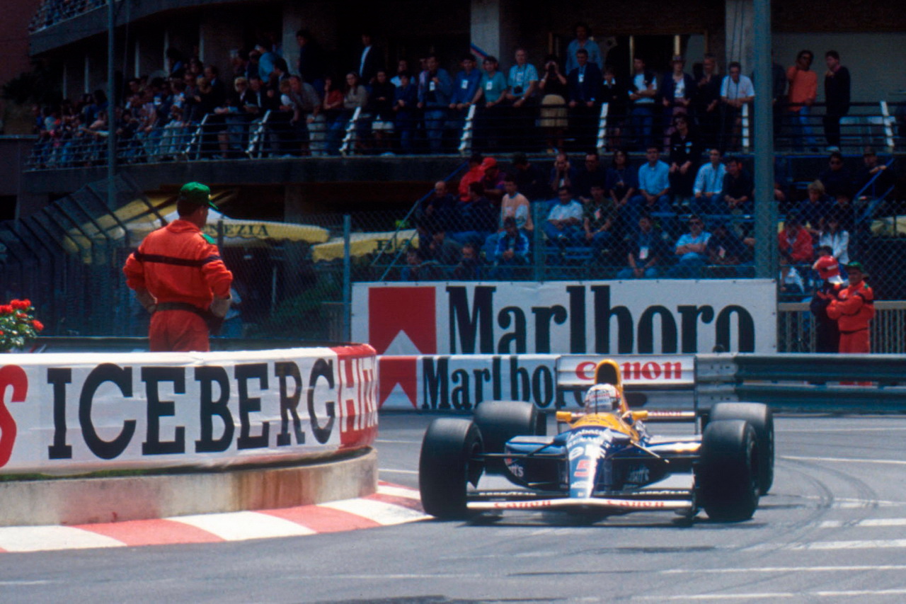 Mansell na trati s Williamsem