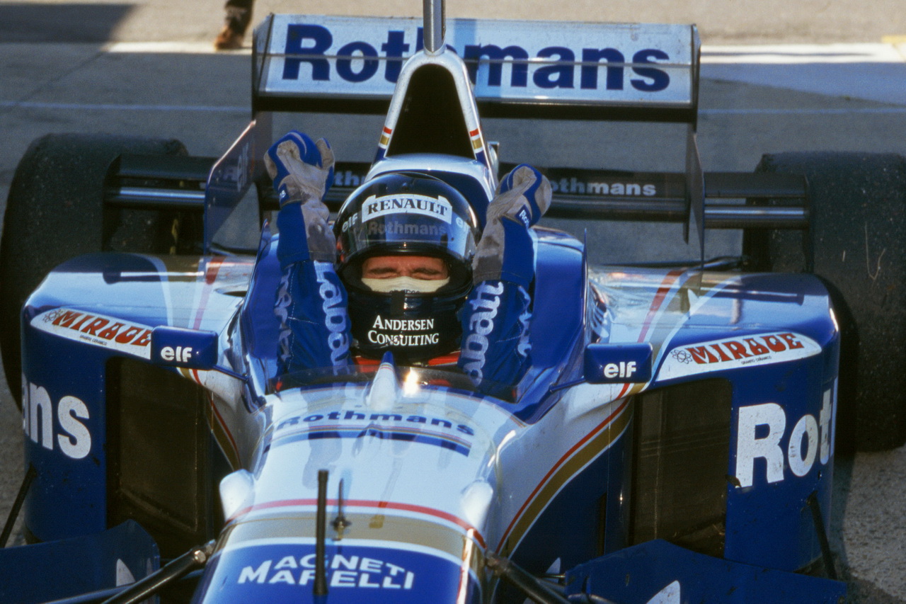 Damon Hill oslavil s Williamsem svůj titul