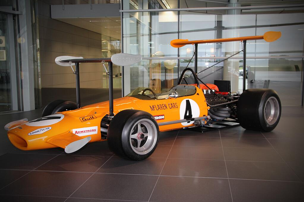 Jeden z posledních McLarenů, na kterém zakladatel stáje závodil - M7C