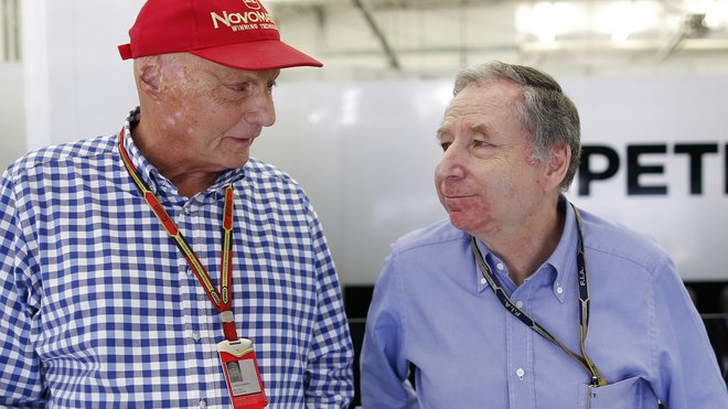 Dvě velká jména v motoristickém světě: Niki Lauda a Jean Todt.