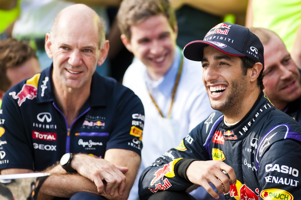 Konstruktér Red Bullu se svým jezdcem - Danielem Ricciardem