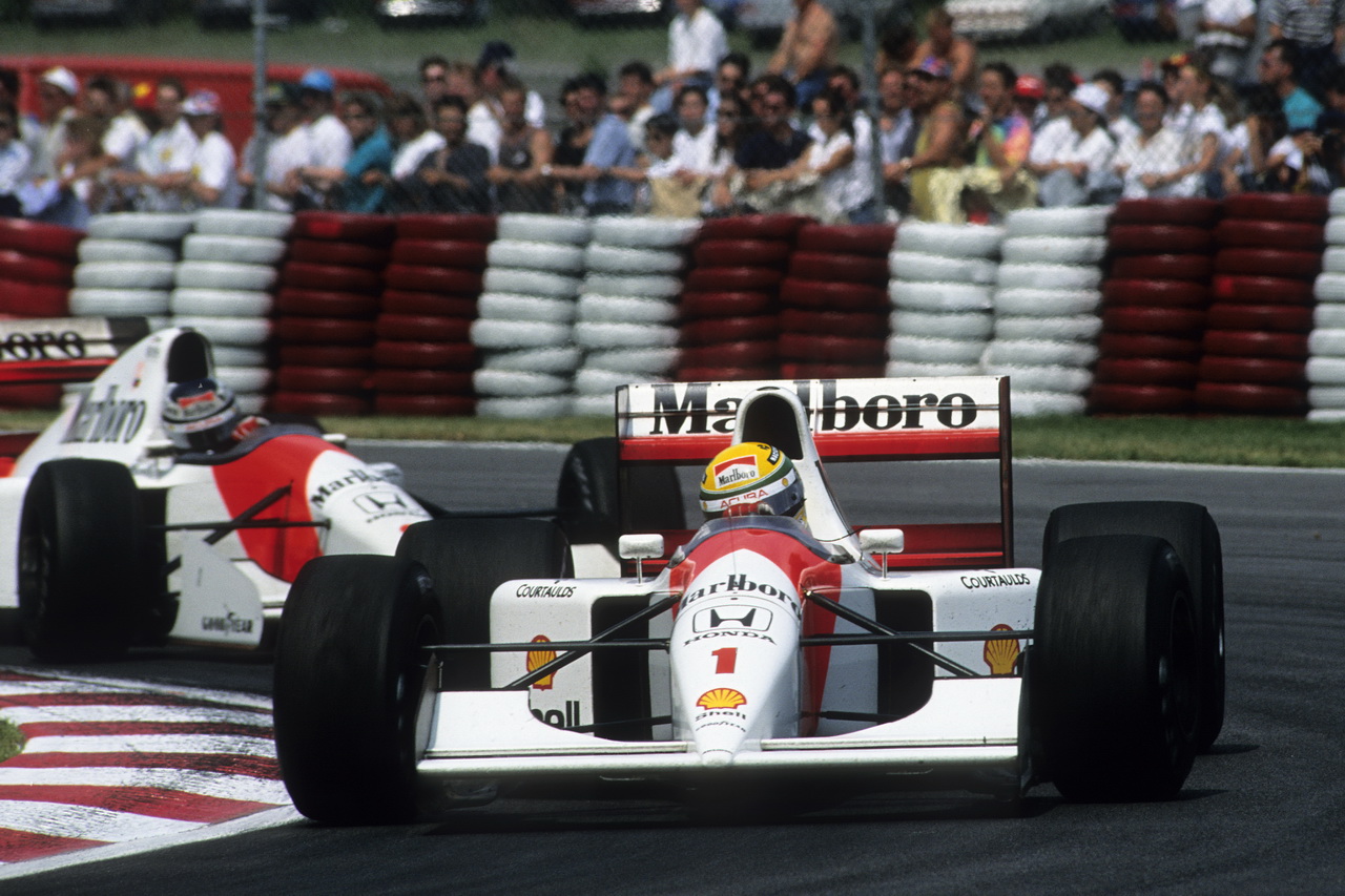 Ayrton Senna s McLarenem MP4/7