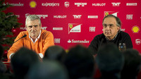 Sergio Marchionne (vpravo) společně s Maurizio Arrivabenem na tiskové konferenci.