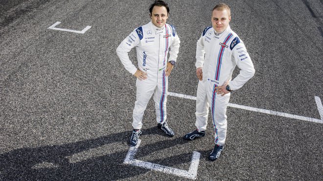 Felipe Massa a Valtteri Bottas u Williamsu zůstanou i příští rok