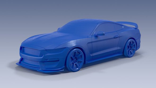 Ford Shelby GT 350R v měřítku 1:35 vyroben na 3D tiskárně