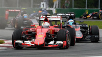 Vettel před Alonsem