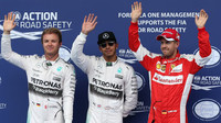 Rosberg, Hamilton a Vettel po kvalifikaci