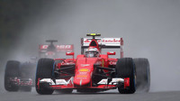 Räikkönen v dešti