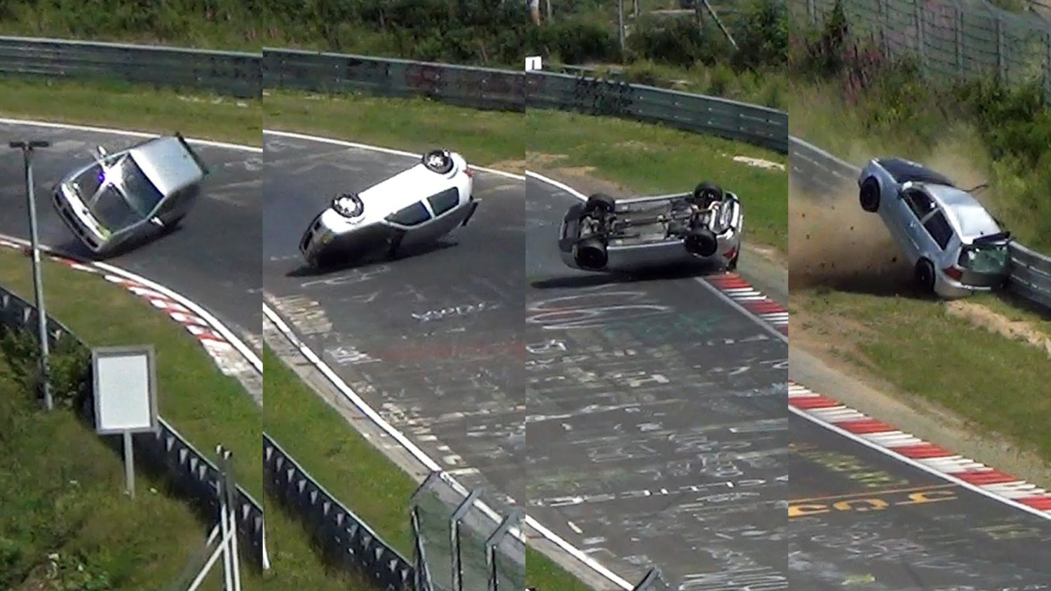 Nürburgring se stal svědkem ošklivě vypadající havárie Golfu R32.