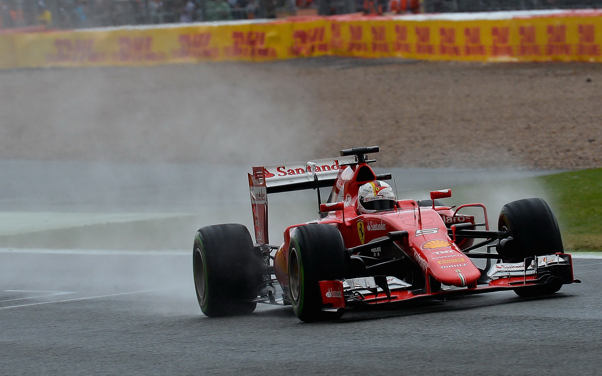 Vettel v dešti