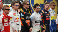 Räikkönen, Kvjat, Hülkenberg, Pérez, Verstappen, Ericsson