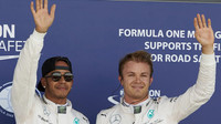 Hamilton a Rosberg po kvalifikaci