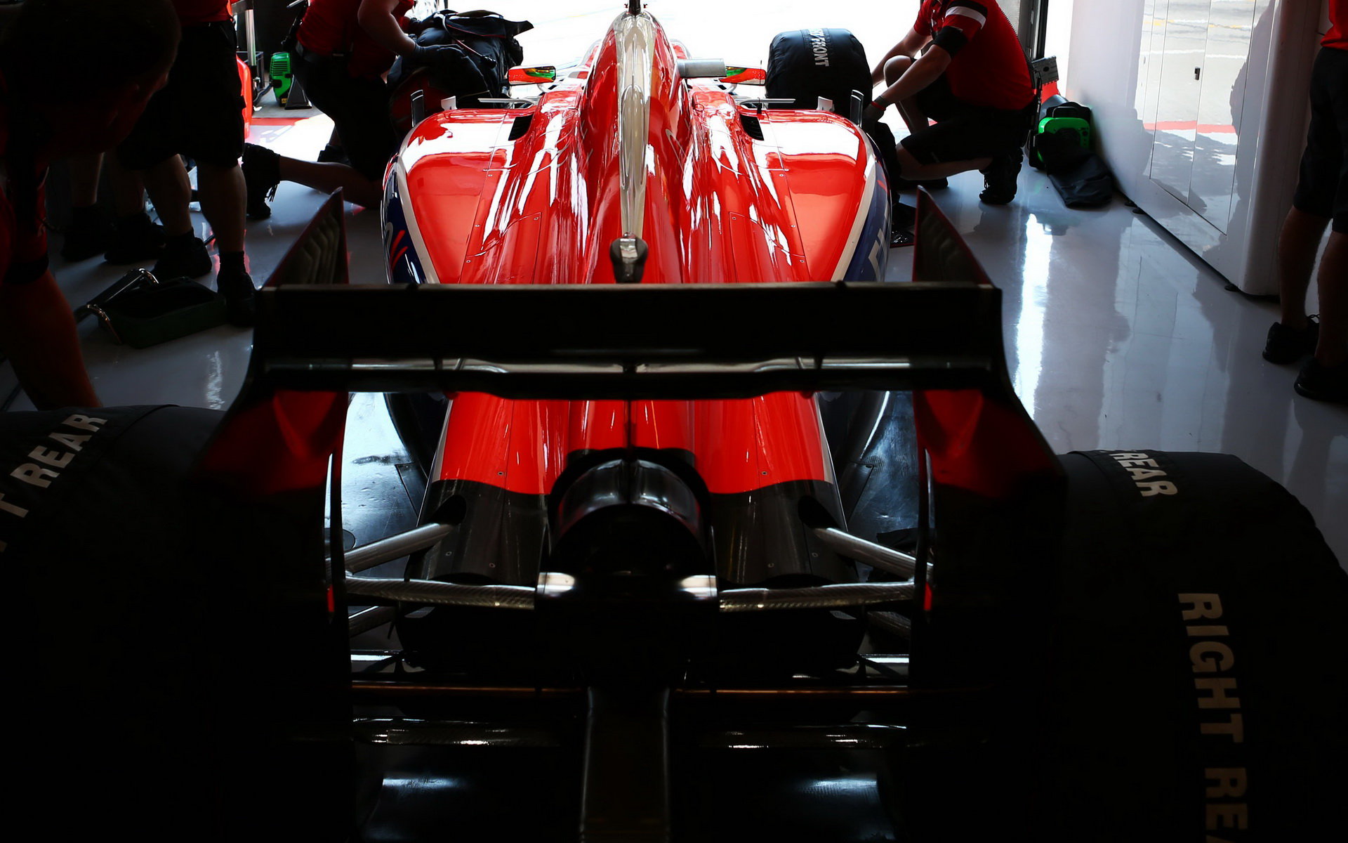 Zadní zavěšení kol vozu Manor Marussia F1 Team