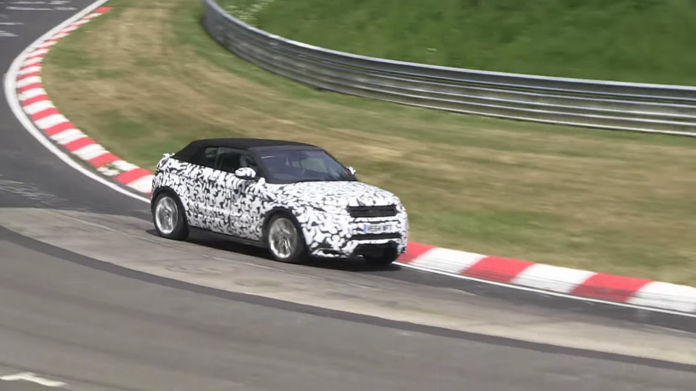 Range Rover Evoque Cabrio se prohání po Nurburgringu