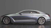 Hyundai Vision G při bočním pohledu připomíná řadu známých kupé.