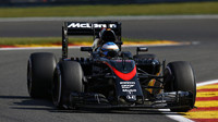 Fernando Alonso se připravuje na nedělní GP Belgie 2015 ve Spa-Francorchamps