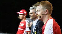Kimi Räikkönen, Maurizio Arrivabene, Sebastian Vettel, GP Itálie (Monza)