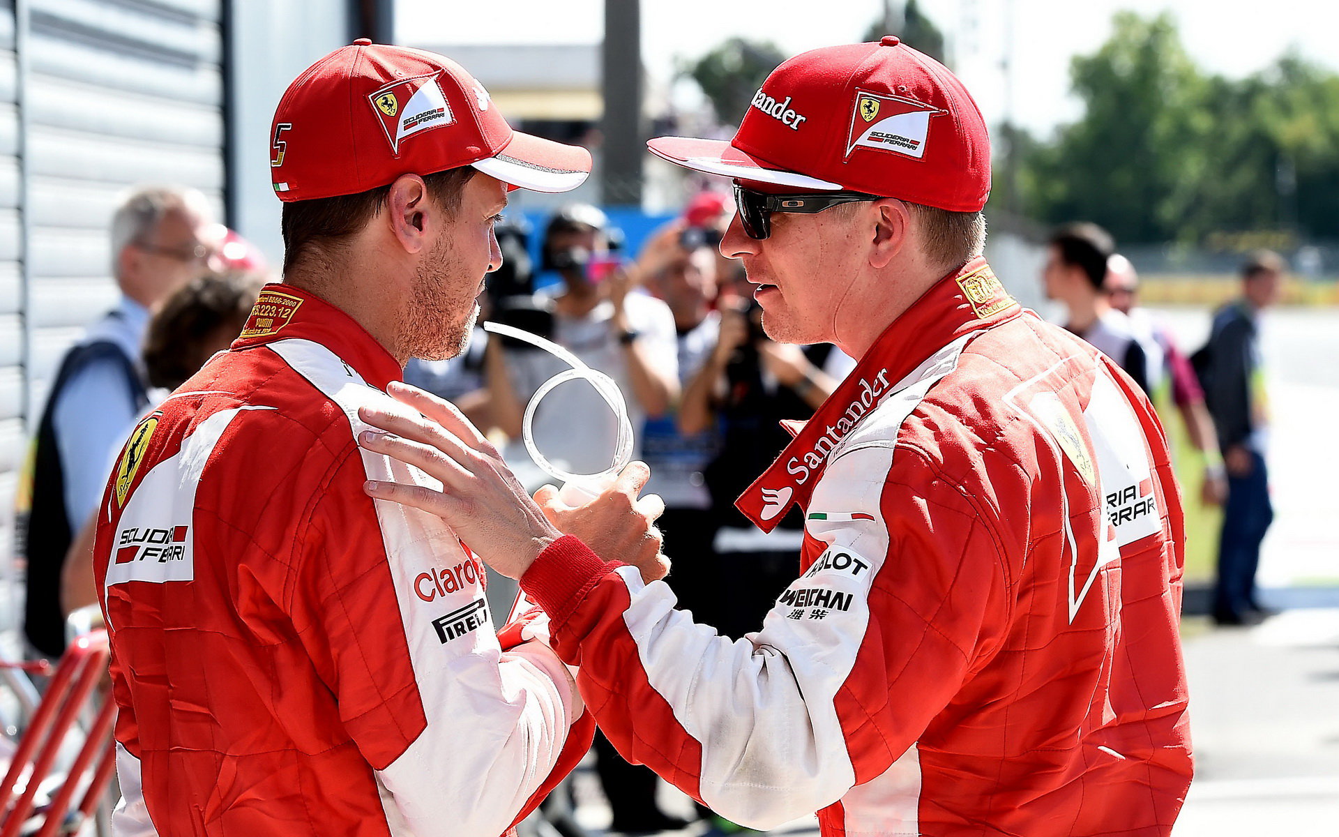 Sebastian Vettel a Kimi Räikkönen, GP Itálie (Monza)
