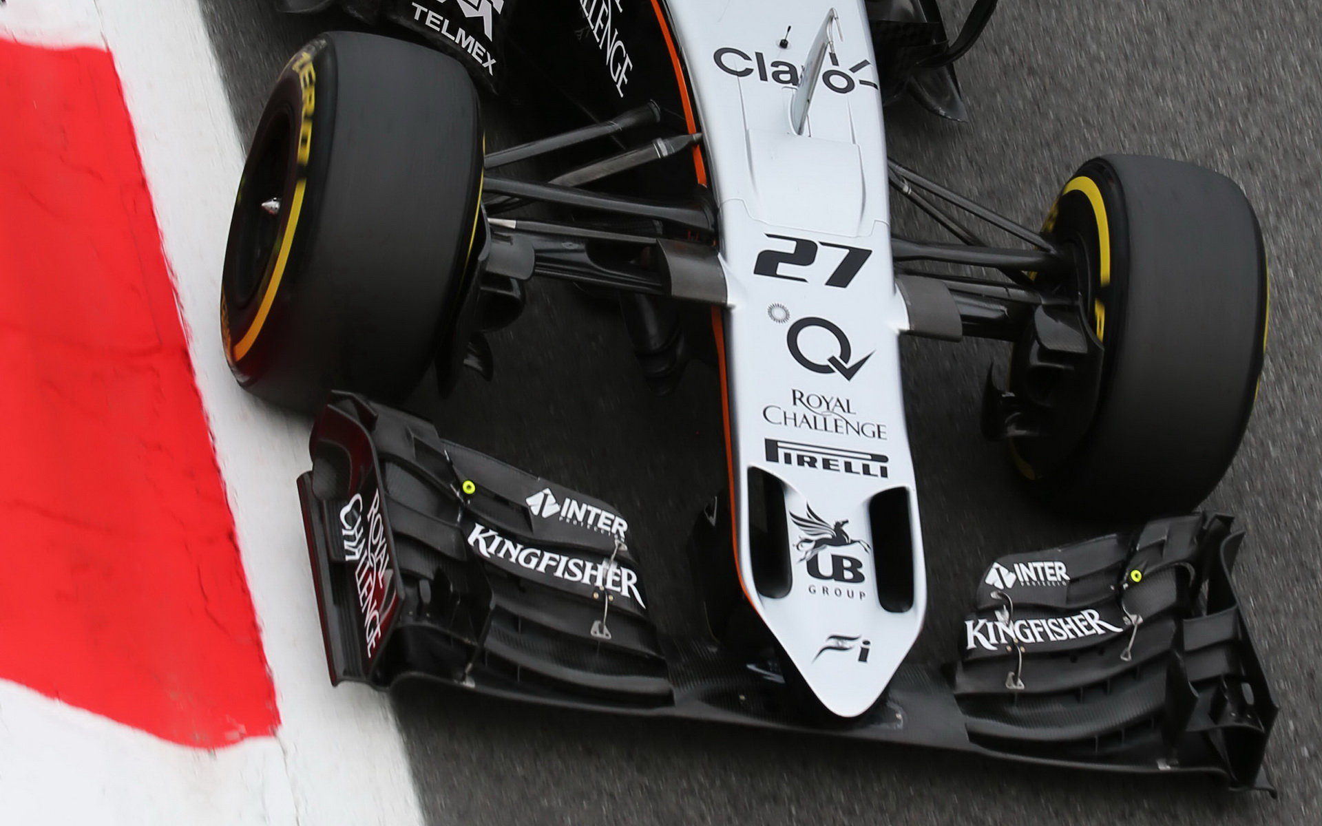 Přední křídlo vozu Force India VJM08, GP Itálie (Monza)