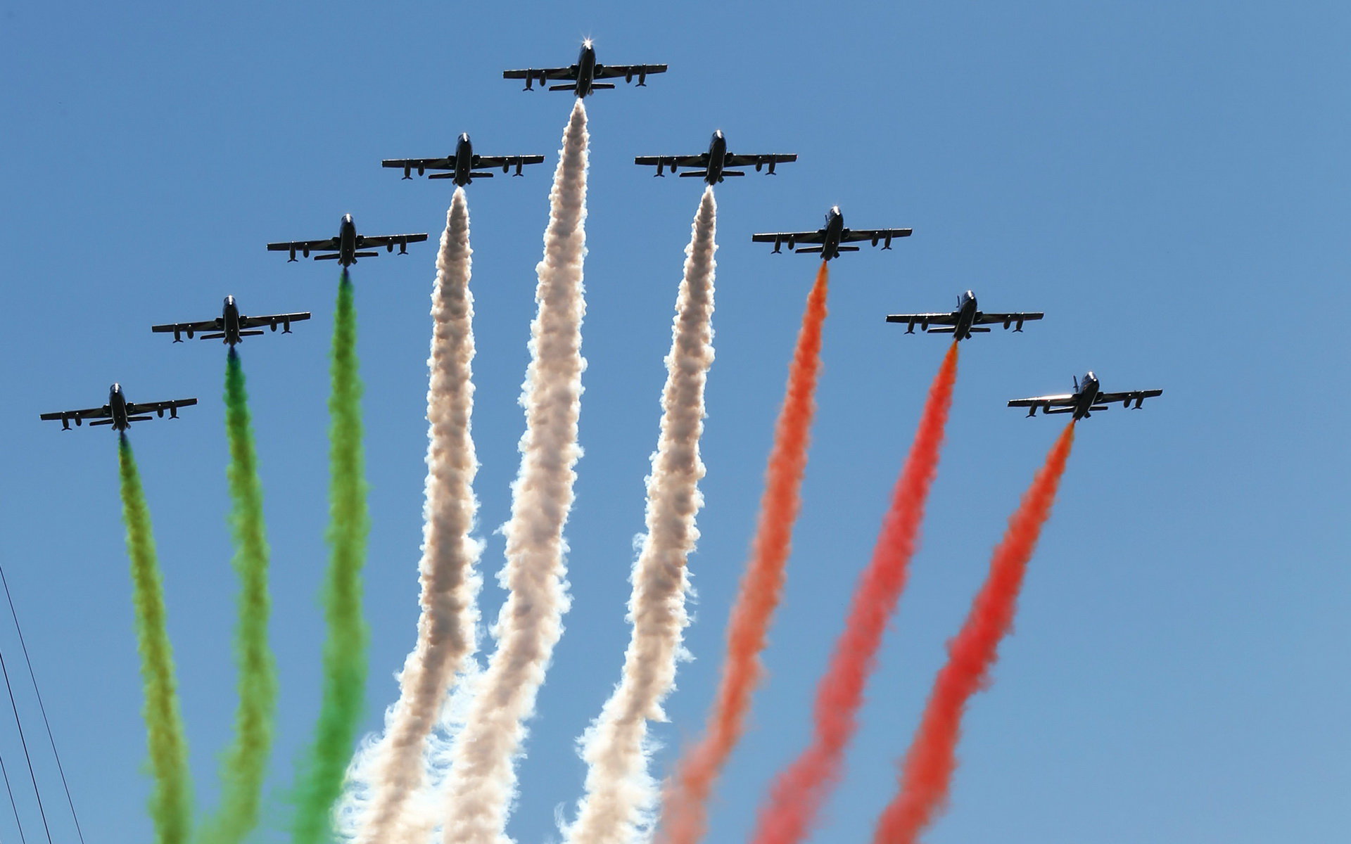Letecká show před závodem, GP Itálie (Monza)