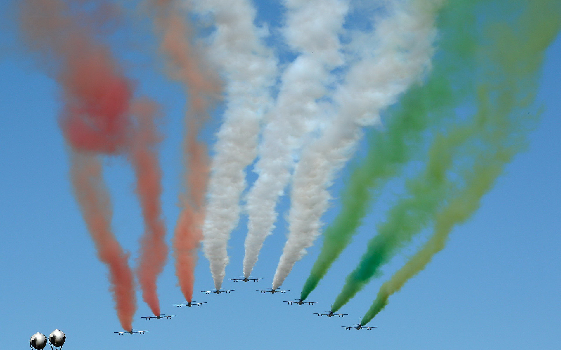 Letecká show před závodem, GP Itálie (Monza)