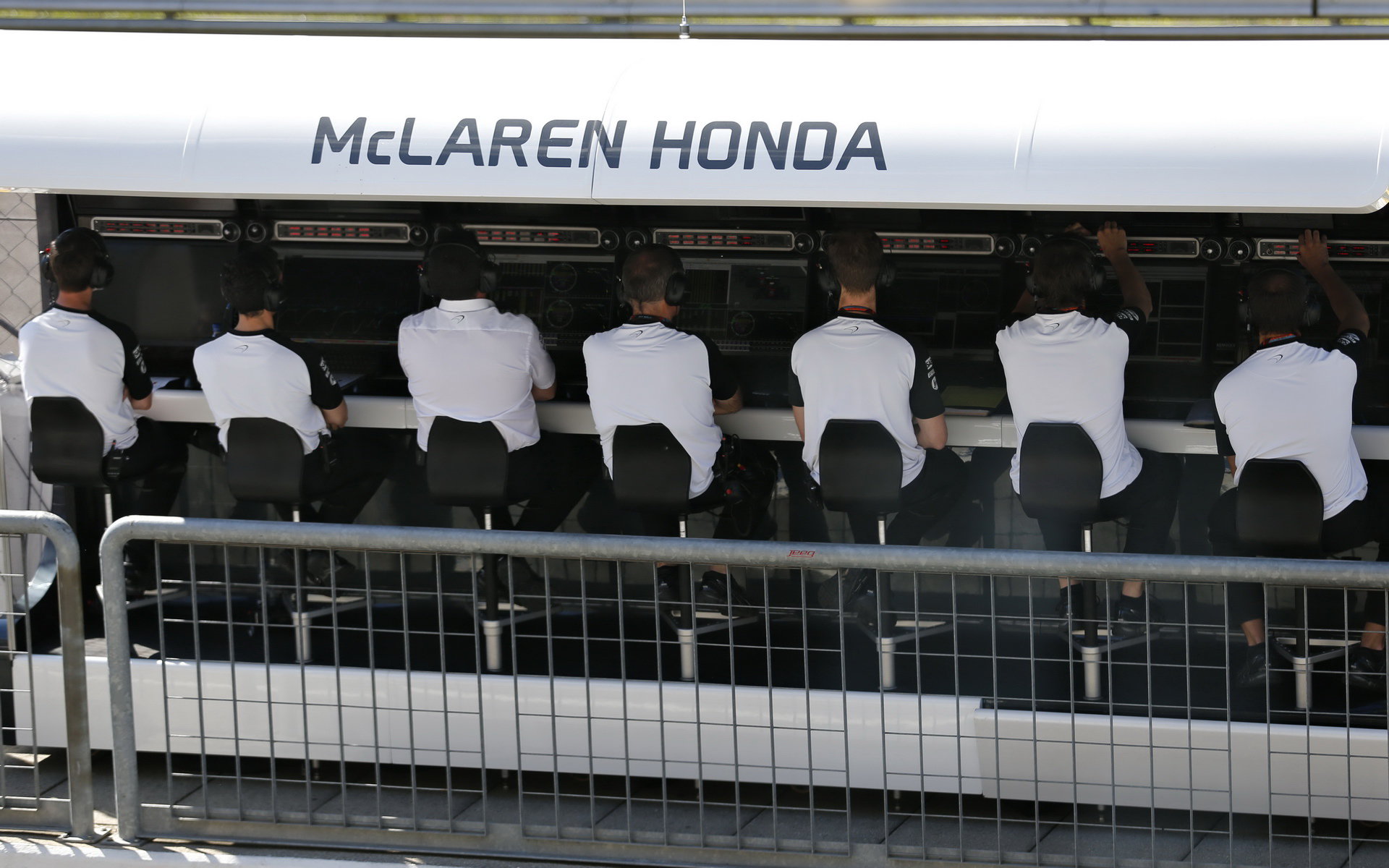 Pitwall týmu McLaren Honda, GP Itálie (Monza)