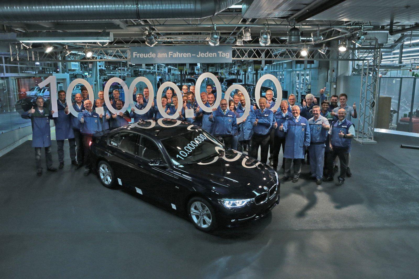 BMW 3 s výrobním číslem číslo 10 000 000