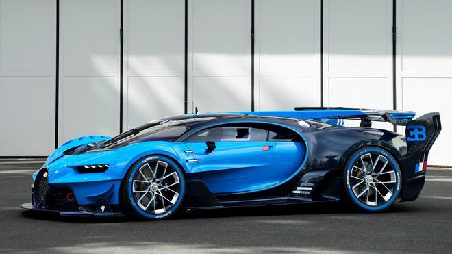 /cvatný koncept Bugatti Gran Turismo Vision