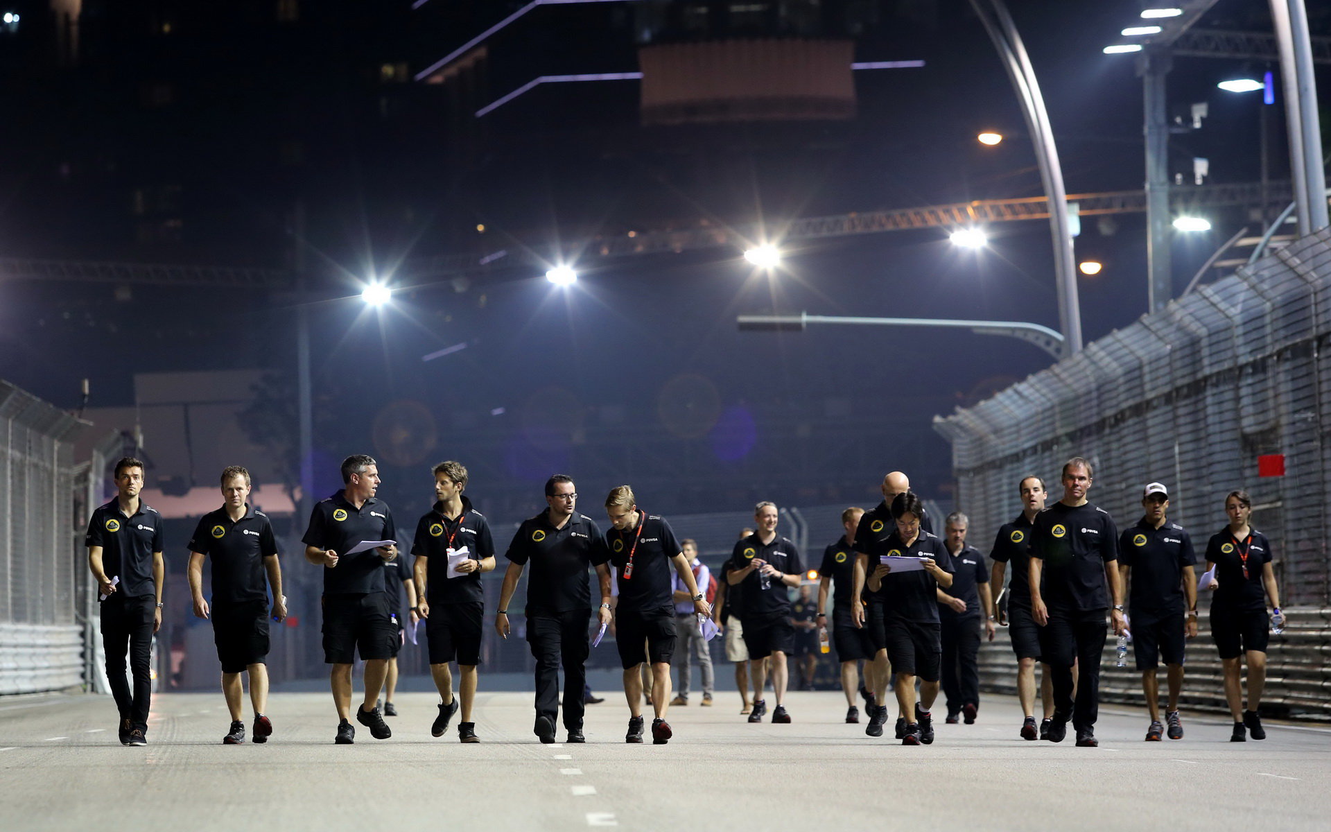 Procházka s inženýry po trati, GP Singapuru (Singapur)