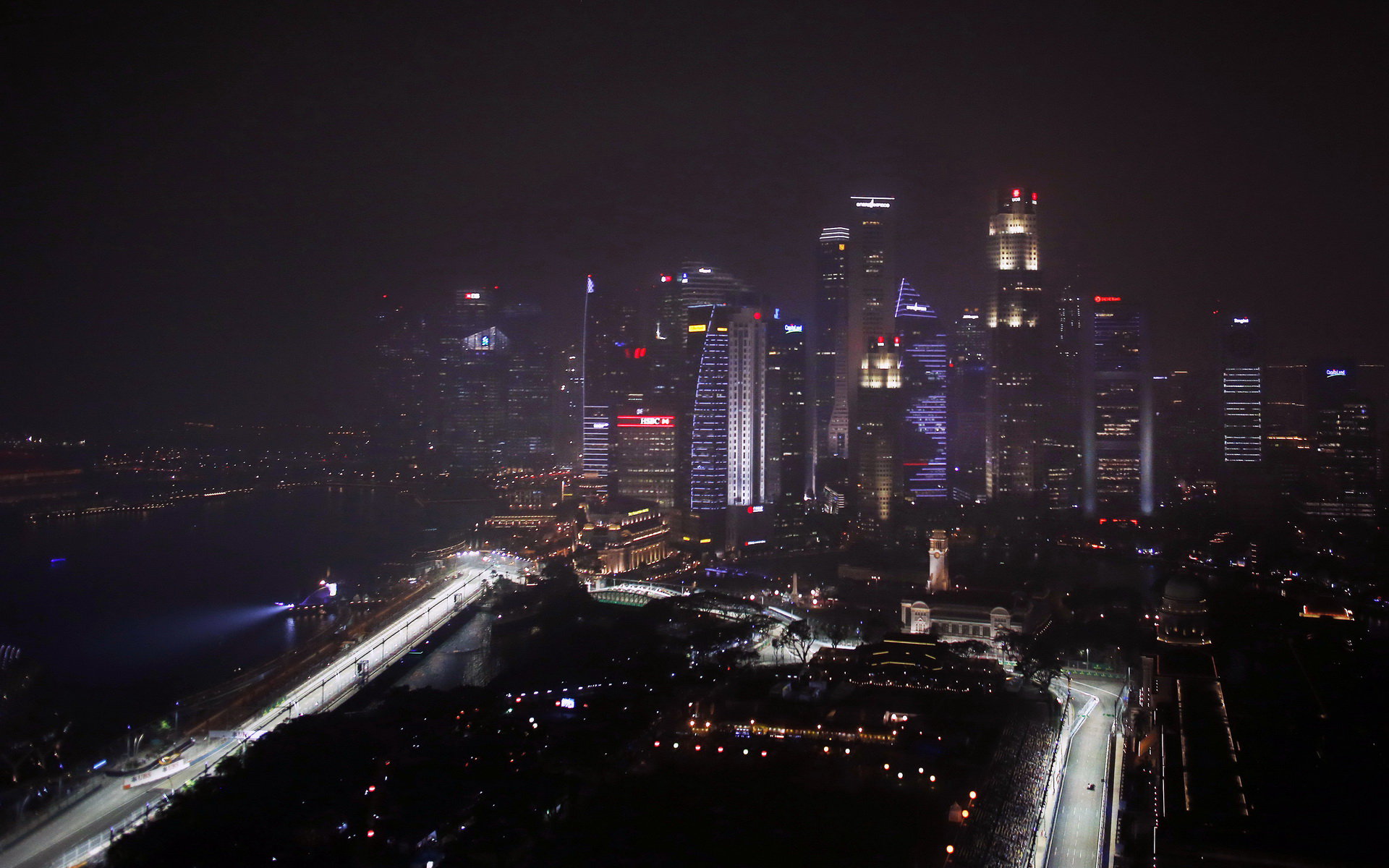 Noční Singapur