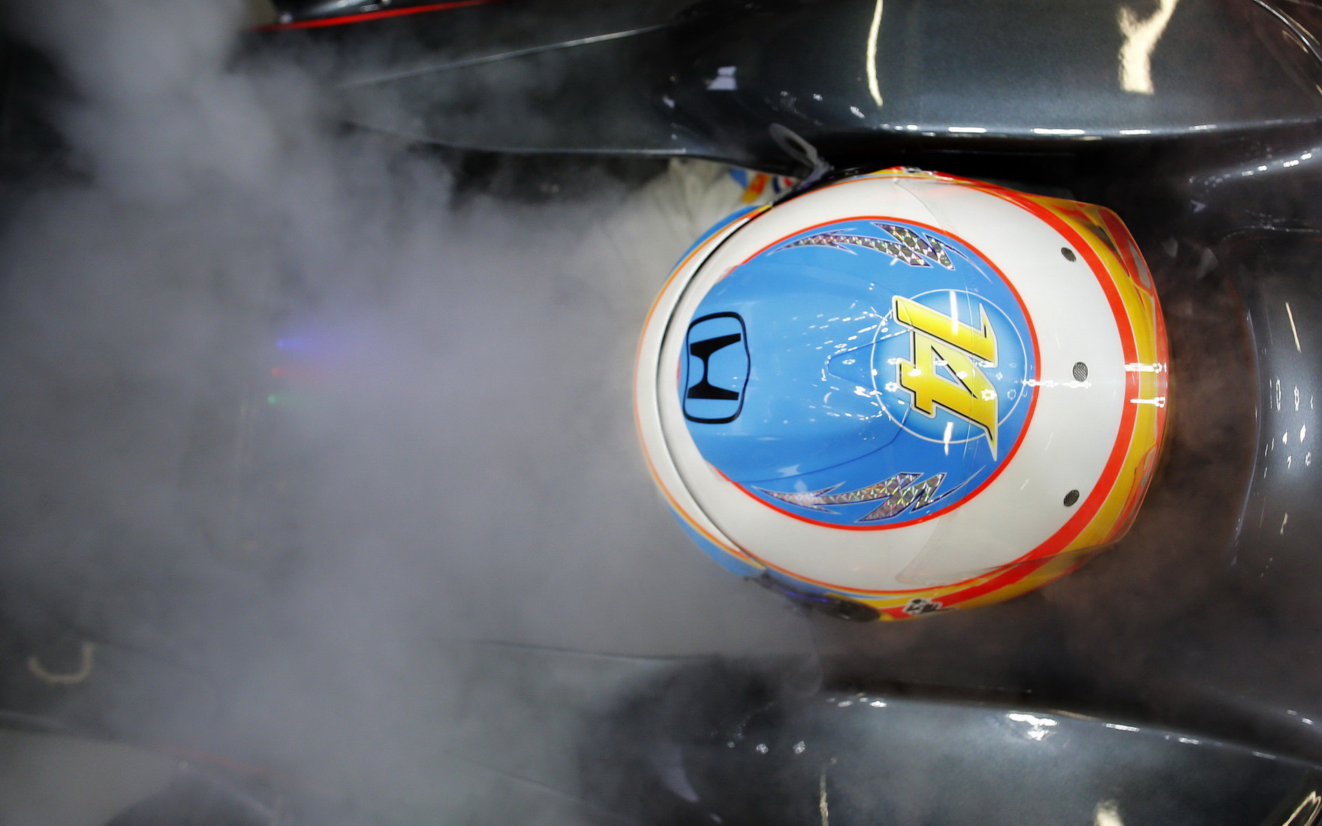 Fernando Alonso se chladí, GP Singapuru (Singapur)