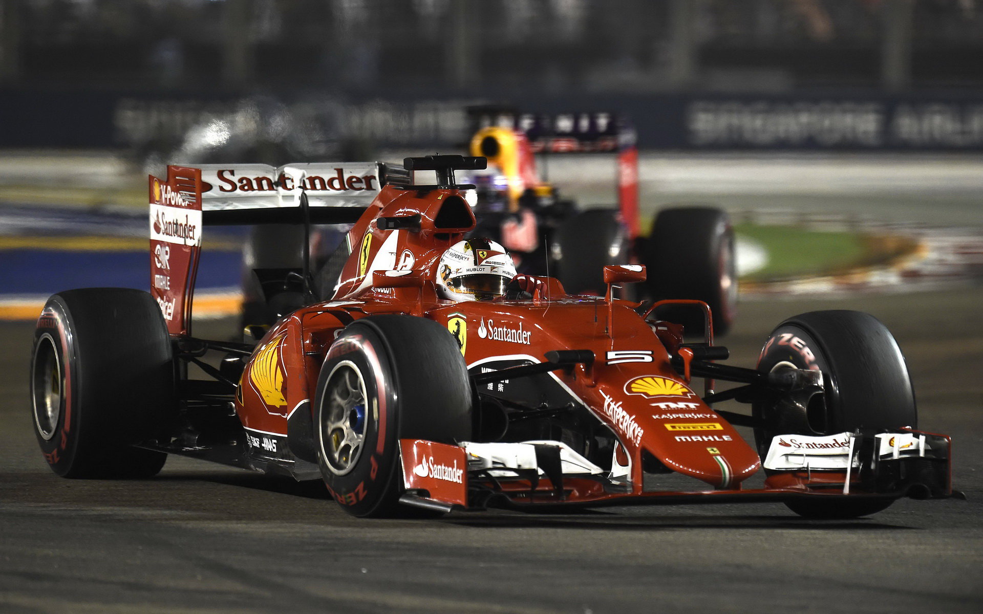 Vettel měl tu "čest" vidět narušitele GP Singapuru jako první