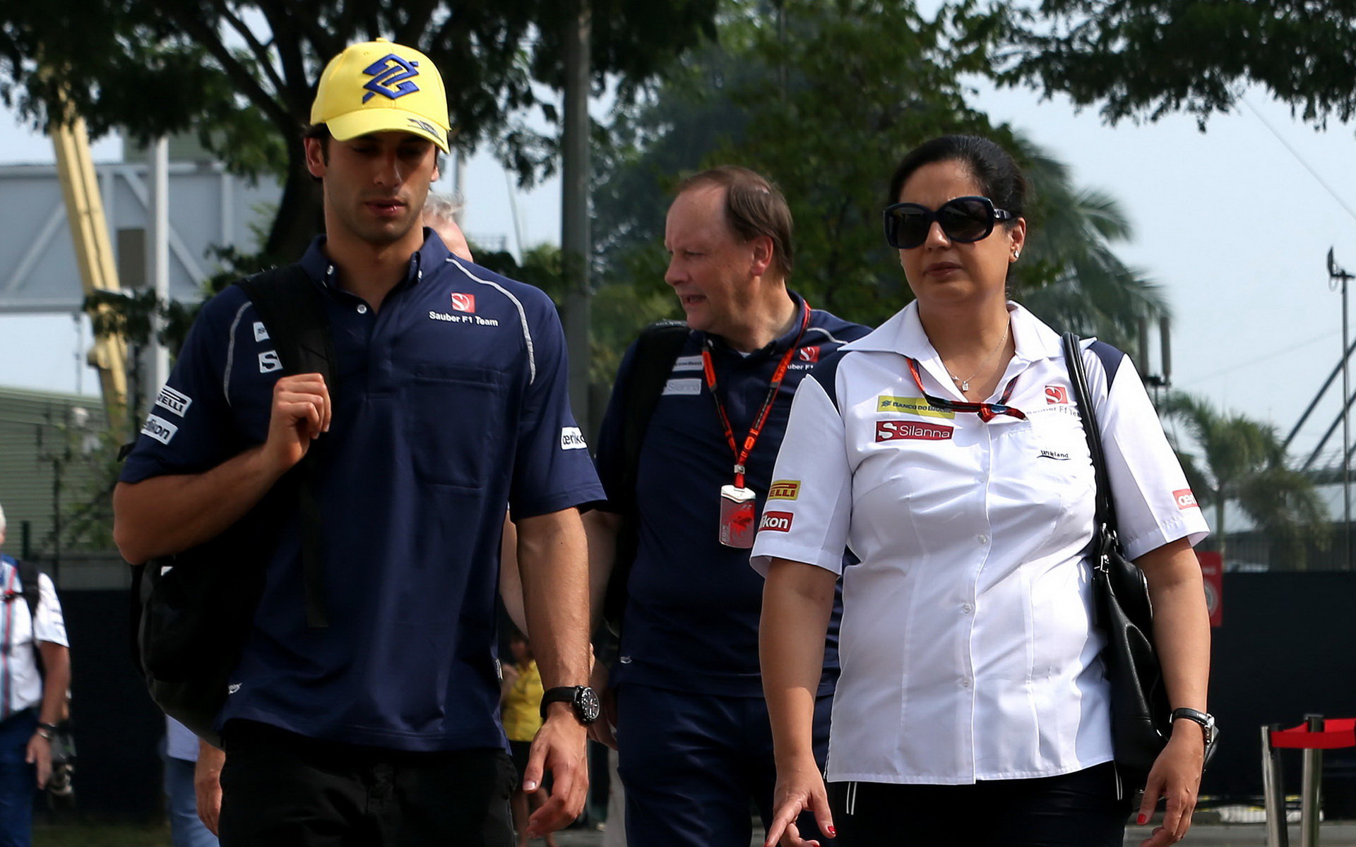 Felipe Nasr a Moniša Kaltenbornová, GP Singapuru (Singapur)